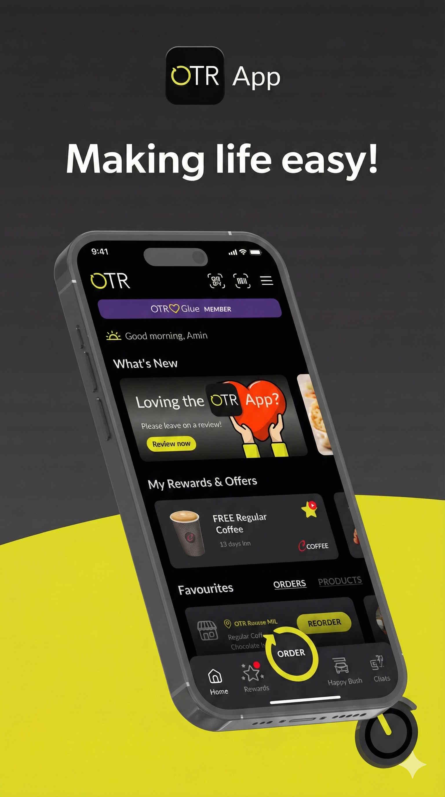 OTR - making life easier - Mobile App by Distillery