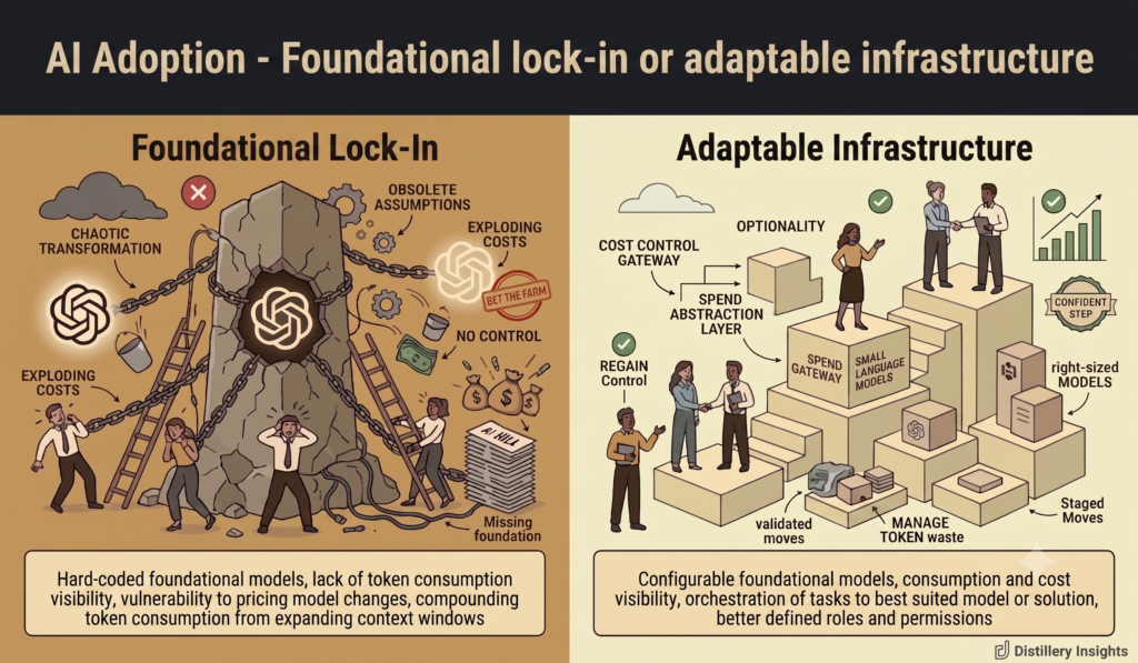 CFO considerations for AI Adpotion - Do you go for foundation model lock-in or an adaptable long term infrastructure